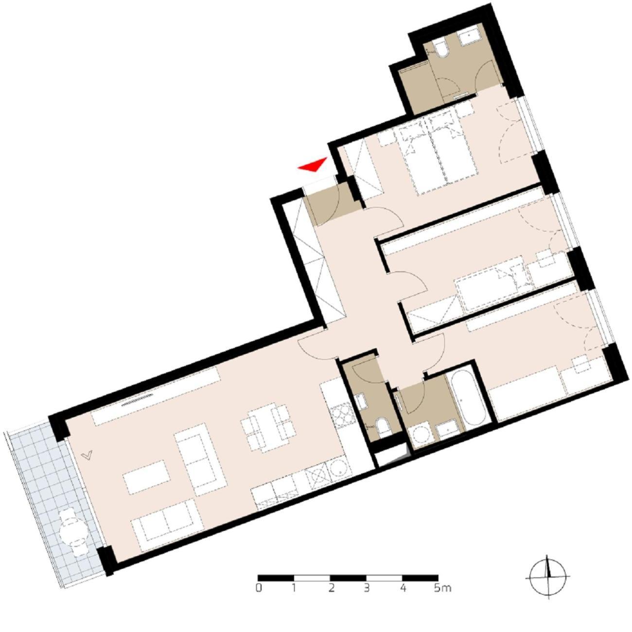 4 Room, 2 Bath, Parking Apartmán *